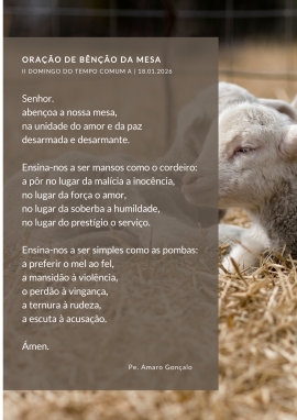 Bênção da mesa || 19.01.2026