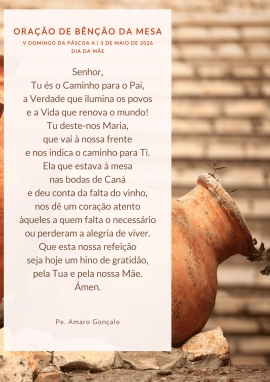 Bênção da mesa | 03.05.2026